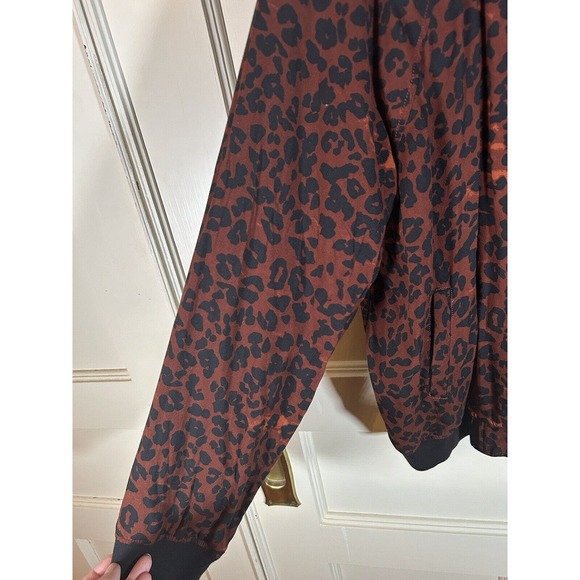 Beach Lunch Lounge Women’s Full Zip Leopard Print Jacket XXL - Picture 5 of 12